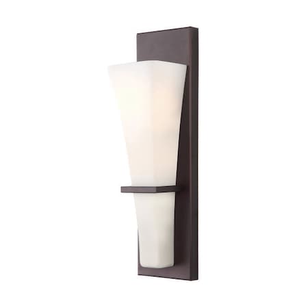 Canarm Laurel, Ivl238B01Orb, One Light Vanity, Flat Opal Glass, 100W Type A, IVL238B01ORB